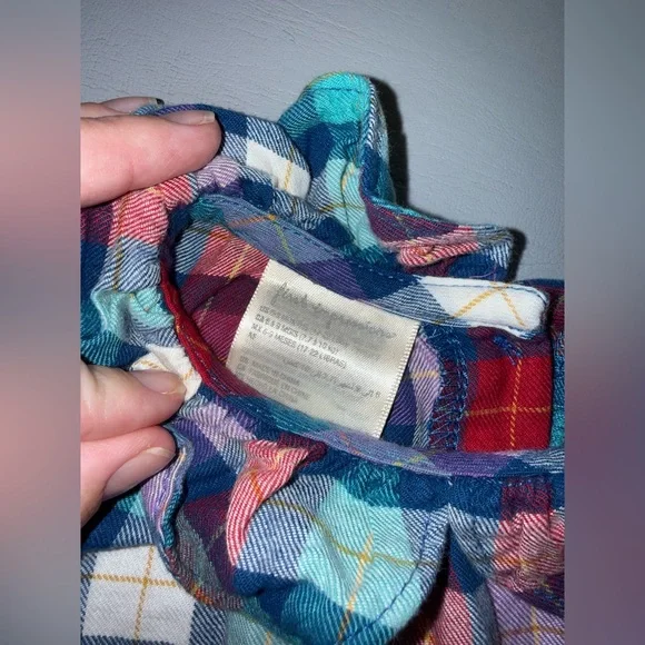 First Impressions Multicolor Plaid Kids Blouse - Picture 2 of 2